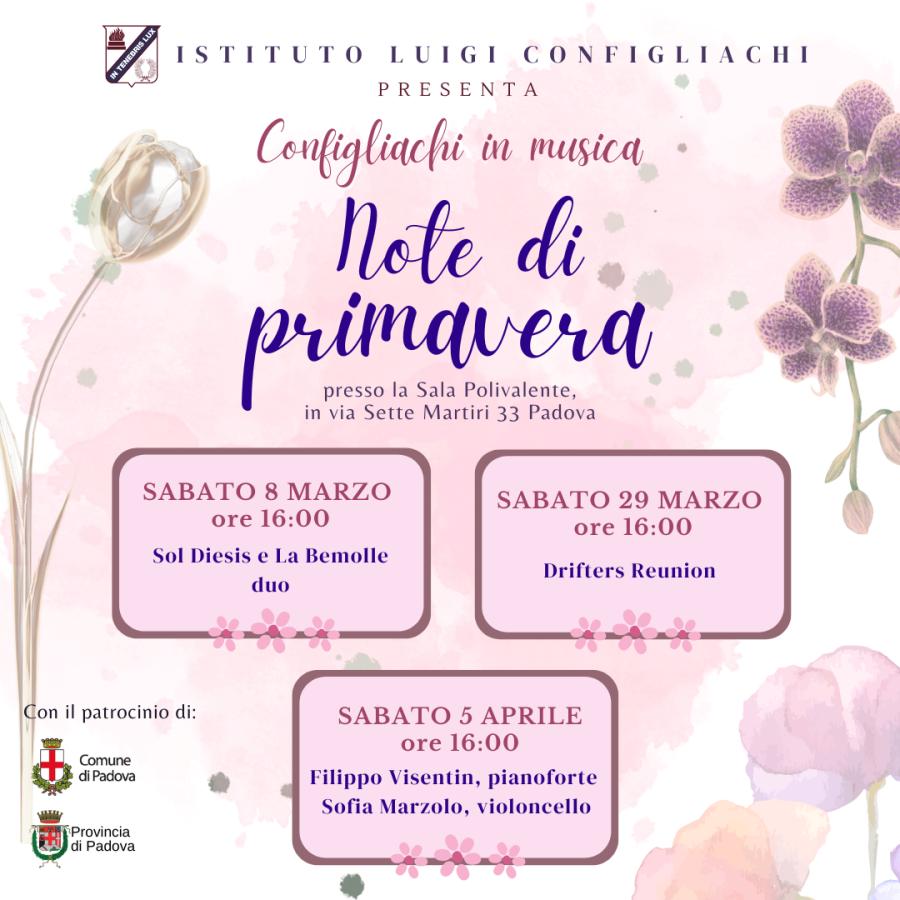 Configliachi in musica: NOTE DI PRIMAVERA 2025