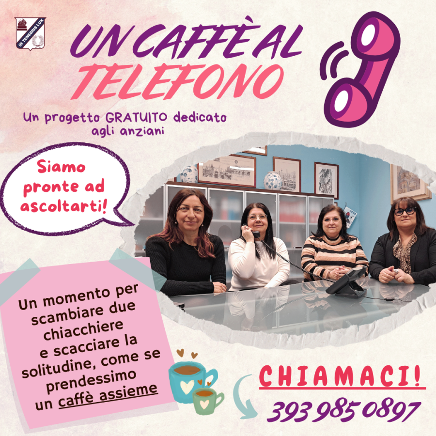 “Un caffè al telefono”, un presidio di socialità e un’opportunità di supporto per gli anziani